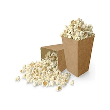 Mısır Kutusu Cips Kutusu 8 Adet Kraft Popcorn Kutusu Karton Popcorn Cup Parti Doğum Günü
