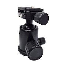 Ayex Kh-02 Tripod Kafa Ball Head, 360 Dönebilen, 10kg Taşıma Kapasiteli, Hızlı Bağlantı Plakalı, 1/4" Vida Uyumlu