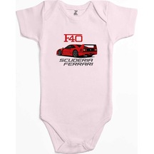 Zepplin Giyim Ferrari F40 Pembe Bebek Body Zıbın
