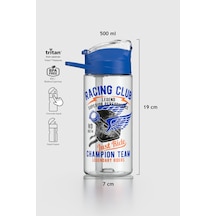 Renga Falcon Racing Club Desenli 500 Ml Pipetli Tritan Çocuk Matara 912037 Mavi MAvi
