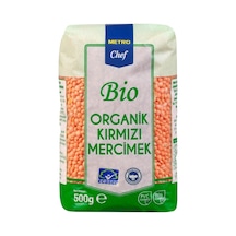 Metro Chef Bio Kırmızı Mercimek 500 G Organik Bakliyat Tarı