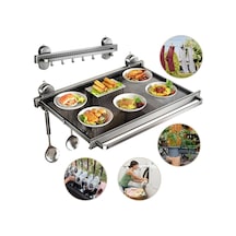 Sunup Sn-26732 Duvara Monte Vantuzlu Katlanır Masa Çamaşır Rafı