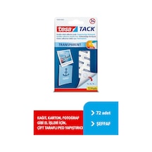 Tack Çift Taraflı Yapışkan Pedler, Şeffaf, 72'li