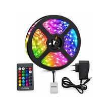 Kumandalı Rgb Şerit Led Işık Renk Değiştiren Dekoratif Aydınlatma Seti 5 Metre Diğer
