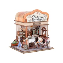 3d Wooden Puzzle Book Street View Bakery 68073