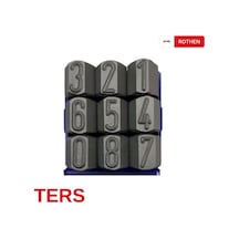 2 Mm Rothen Ters Çelik Rakam Takımı