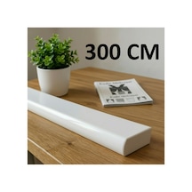 Beyaz Dekoratif Ray Alüminyum 3 Kanallı Dekoratif Metal Perde Kornişi - Üçlü Dekoratif Korniş Beyaz300cm - 858852764 Beyaz300cm