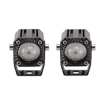 Offroad Sis Lambası Beyaz-sarı 5.5 Cm X 3.5 Cm X 3.5 Cm 10w 12-80v Set / Lass348