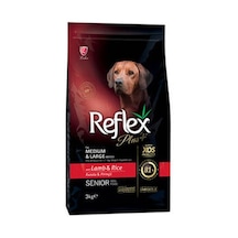 Senior Orta Ve Büyük Irk Kuzulu Ve Pirinçli Yaşlı Köpek Maması 3 Kg