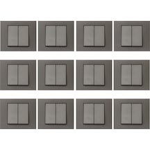 Ovivo Grano Antrasit Komütatör 12'li Paket Çerçeve Dahil