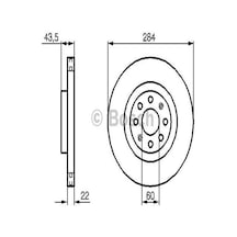 Bosch 0986479s91 Ön Fren Diski 15 İnç Corsa D Corsa E Adam Grande Punto Punto Evo 55700922