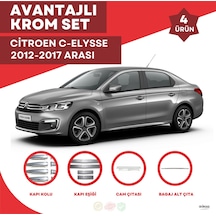 Citroen Elysee Avantajlı Krom Set 2012-2017 Arası 4 Ürün Paslanma