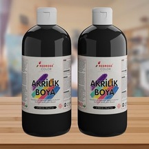 Siyah Akrilik Boya 2'li Set 2x500gr