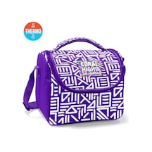 Coral High Kids Mor Beyaz Geometrik Desenli Thermo Beslenme Çantası 22783 Mor