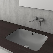 Bocchi Scala 1006-006-0125 Tezgah Altı Lavabo Mat Gri 55 CM