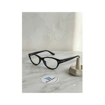 T Detaylı Modern Çerçeveli Mini Cateye Mavi Işık Korumalı Gözlük Pc Ekran Gözlüğü Çok Renkli