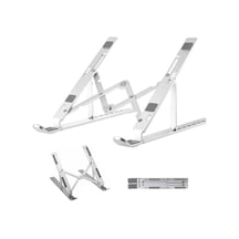 Al-10 Alüminyum Macbook+tablet + 7"-17" Arası Tüm Laptoplara Uyumlu 7 Kademeli Notebook Stand