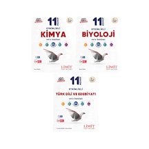 Limit 2027 11. Sınıf Kimya + Biyoloji + Türk Dili Ve Edebiyatı Soru Bankası Seti 3 Kitap Maarif Model