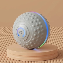 Turcoshop11 Gri 1 Otomatik Zıplayan Köpek Oyuncağı Usb Şarjlı Akıllı İnteraktif Top Küçük Orta Büyük Köpekler İçin