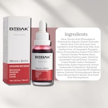 Bebak Pharma Serisi Peeling Kırmızı Serum 30 Ml