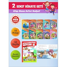 2.sınıflar İçin Okumayı Sevdiren 10 Lu Hikaye Seti 11 Kitap Okuma Defteri Hediyeli