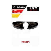 Bmw X6 F16 2015 2019 Batman & Yarasa Ayna Kapağı Parlak Piano Black Sport