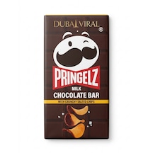 Pringelz Milk Chocolate Bar With Crunchy Salted Chips 140g