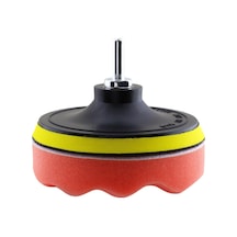 Glaswen Oto Araç Araba Pasta Cila Polisaj Yumurta Ped + 115 Mm Taban + Matkap Adaptörü Parlatıcı Çizik Giderici 3'