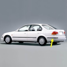 Honda Civic Sedan 96-00 Sol Arka Tampon Köşe Bandı Çıtası Kuşağı