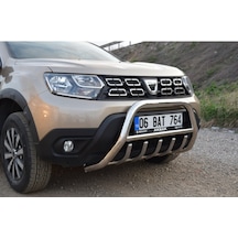 DACİA DUSTER KROM ÖN TAMPON KORUMA PASLANMAZ ÇELİK TÜM MODELLERLE UYUMLU