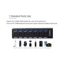 5258 7 Port Usb 3.0 Ve Usb 2.0 Hub Anahtarlı Çoklayıcı Çoğaltıcı Switch
