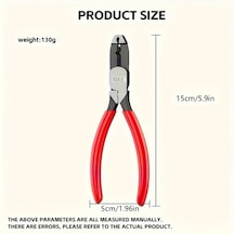 Willowhaven Kırmızı Çok Amaçlı Pense: Pas Sökme, Kaymaz Vidalama, Tel Kesme Ve Sıyırma, İnşaat Ve Tamir