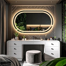 Ovanta Led'li Lazer Kumlamalı Lavabo &amp Banyo Aynası Dokunmatik Sensörlü Günışığı Led 100 X 55 Diğer