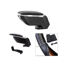 Lüks Set Peugeot 206+ 2013 Delmesiz Çelik Ayaklı Gri-siyah Kolçak Kol Dayama, Direksiyon Kılıfı