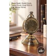 3 Adet Masa Üstü Pirinç Saat Masa Saati, Desk Clock, Table Clock, Ebat 10 X 5 Cm, Model 16142 Diğer
