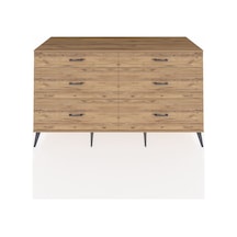 Kronos Konsol 6 Çekmeceli 176x59x99 Çam-çam Çam-çam