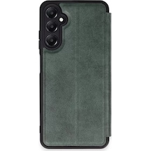 Newface Samsung Galaxy S24 Fe Kılıf Flip Cover - Koyu Yeşil