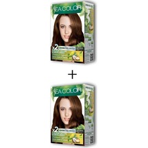2x2 Tüp Saç Boyası Seti Koyu Karamel No:7.7