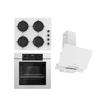 Ferre CS206-FA + QEP63CB +D064-SA Steamart-Fryart-Silentart Serisi Beyaz Set