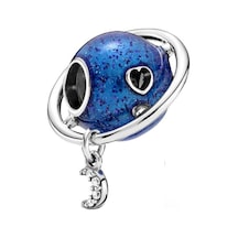 Fubena Gümüş Dünya Ve Ay Sallantılı Charm