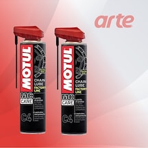 Motul C4 Racing Chain Lube Zincir Yağlama Spreyi 400 Ml 2 Adet Motosiklet Zincir Yağı