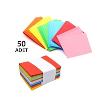 50 Adet. Renkli Zarf. 7x9 Cm. Renkli Mini Zarflar Karışık Renkler
