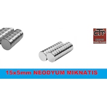 Neodyum Mıknatıs 15Mm X Kalınlık 5Mm 10 Adet