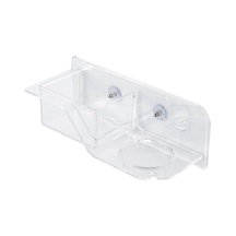 Jeehugo Banyo Saç Kurutma Makinesi Tutucusu - Duvar Tipi, Delme Yok, Akrilik Malzeme, Beyaz Şeffaf, Pratik Depolama Beyaz - Şeffaf