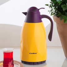 Coocker 2099 Cam Termos - Çay Kahve Keyfi Sarı 1,3 L