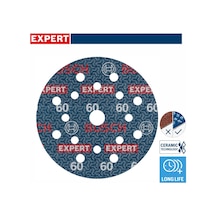 Bosch Expert O780 125 Mm 60 Kum 50'li Cırtlı Folyo Zımpara Diski 2608902408