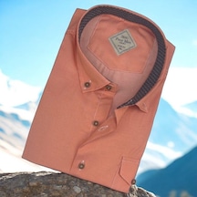 Pamuklu Uzun Kollu Erkek Gömlek Slim Fit Kalıp -9792 Nar Çiçeği Narçiçeği Pamuklu Uzun Kollu Erkek Gömlek Slim Fit Kalıp -9792 Nar Çiçeği Narçiçeği
