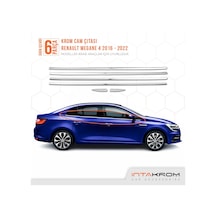 Renault Megane 4 Krom Cam Çıtası 6 Parça 2016 - 2022