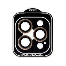 İphone 14 Pro Max Pvd Metal Kamera Lens - Turuncu Diğer