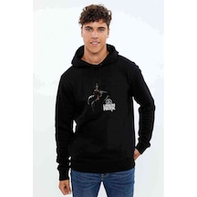 Linkin Park Metal Müzik Baskılı Siyah Erkek Örme Sweatshirt